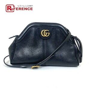 Gucci GG Marmont Liber Tiger Cat Head Clutch Bag Crossbody Black